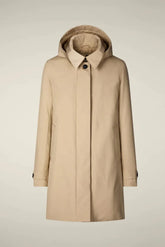 Save The Duck Women's Down Jackets - Hooded Coat - Beige