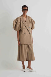 MeiMeiJ Women's Jackets - Jacket - Beige