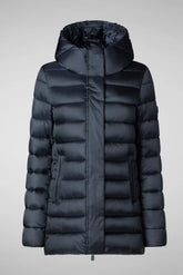 Piumini Donna Save The Duck - Cappotto Cappuccio - Nero