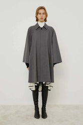 MeiMeiJ Women's Coats - Duster Coat - Grey
