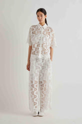 Pantaloni Donna MeiMeiJ - Pantalone - Bianco