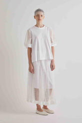 MeiMeiJ Women's Casual Skirts - Skirt - White