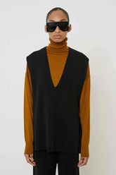 MeiMeiJ Women's Sweaters - Sleeveless Sweater - Black