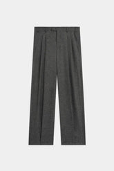 A Paper Kid Men's Pants - Fresh Wool Pants - Grey