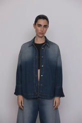 Camicie Donna God Save Denim - Camicia Over - Denim