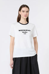 T-shirt Donna Weekend - Wkdedison - Bianco