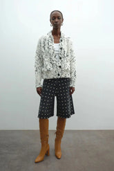 Akep Women's Cardigan - Knit Jacket with Pockets - Multicolor