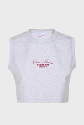 Canotte Donna Ciao Amore - Top It's A Love Affair - Grigio