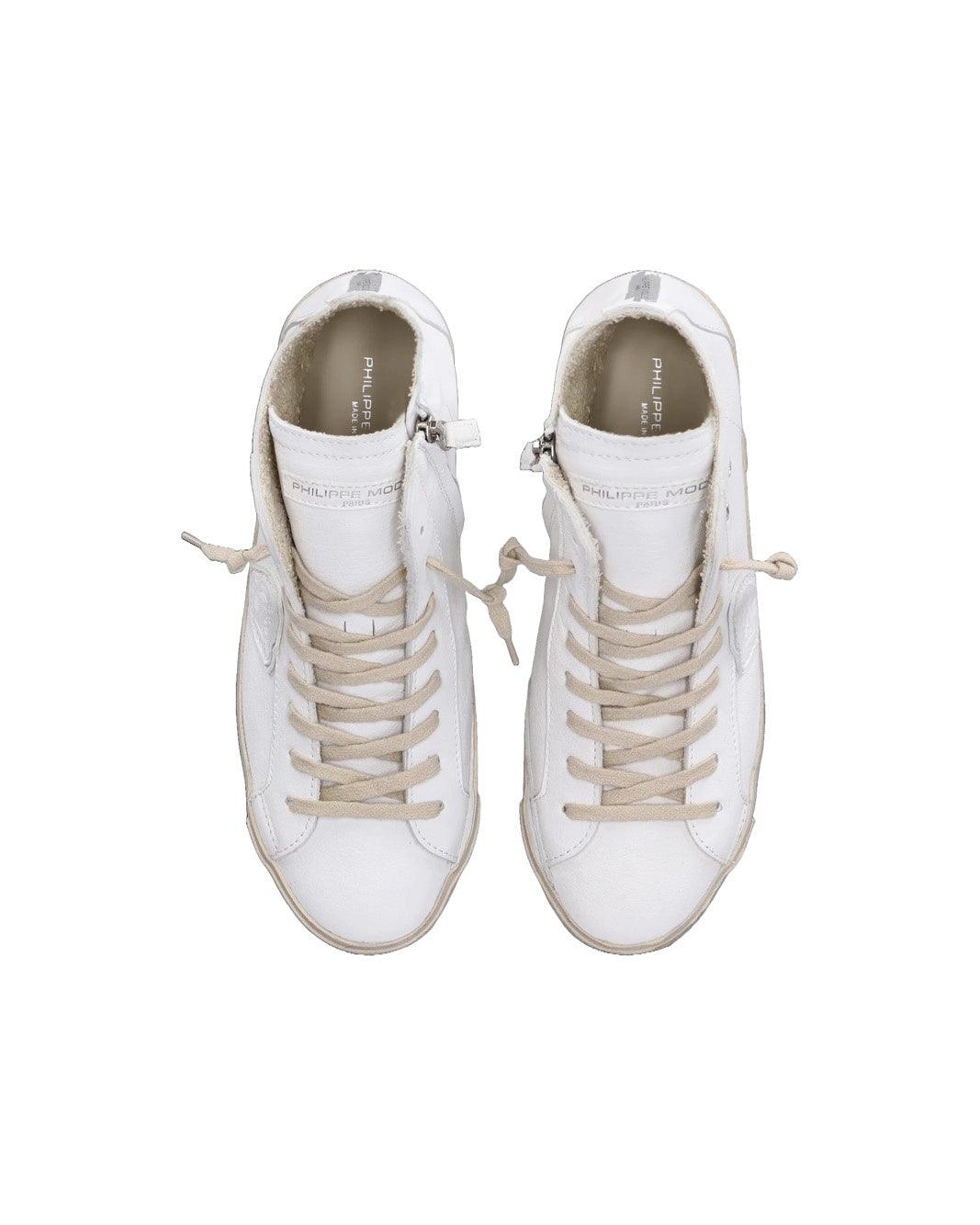 Sneaker Donna Philippe Model - Prsx High Woman - Bianco - Inà Boutique
