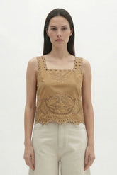 Canotte e top Donna Berenice - Top Fines - Beige