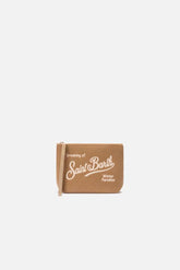 Mc2 Saint Barth Men's Clutch Bag - Aline Felt 19 Emb - Camel