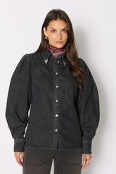 Camicie Donna Berenice - Chemise Denim - Nero