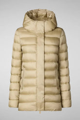 Piumini Donna Save The Duck - Cappotto Cappuccio - Beige
