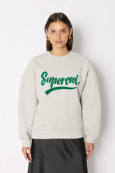 Felpe senza cappuccio Donna Berenice - Sweat Oversize - Grigio