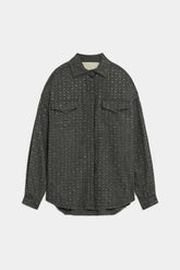 A Paper Kid Women's Shirts - Herringbone Over Shirt - Multicolour