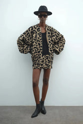 Akep Women's Jackets - Spotted Bomber Jacket - Multicolor