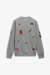 Sebago Bowknot Evo Patch Men's Crewneck Sweatshirt – Grey