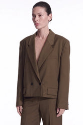 Giacca Rame Blazer Donna – Marrone