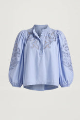 Canotte e top Donna Scarlett Poppies - Top - Celeste