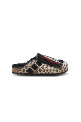 Lagoa Women's Slippers - Dandara+Fringed Ponyskin - Multicolored