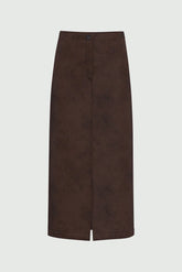 Emme Marella Women's Casual Skirts - Straight - Brown