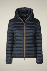 Piumini Donna Save The Duck - Giubbotto Cappuccio - Blu