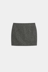 A Paper Kid Women's Casual Skirts - Herringbone Skirt - Multicolor