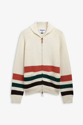 Maglione con zip Sebago Dyer Bay Uomo – Panna