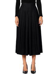 Gonne casual Donna RUE•8ISQUIT - Gonna Pieghe Basica - Nero