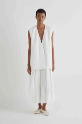 MeiMeiJ Women's Vest - Over-Size Vest - White