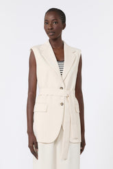 Women's Weekend Vest - Wkdfiore - Cream