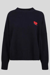 Maglie Donna Ciao Amore - Crewneck - Blu