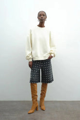 Bermuda Donna Akep - Bermuda Borchiato - Nero