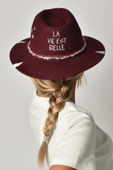 Cappelli alla pescatora Donna The Hat Gang - Cappello Invernale Classico - Bordeaux