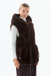 Gilet Donna Giovanni Paris - Gilet - Marrone