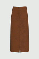 Emme Marella Women's Casual Skirts - Straight - Camel