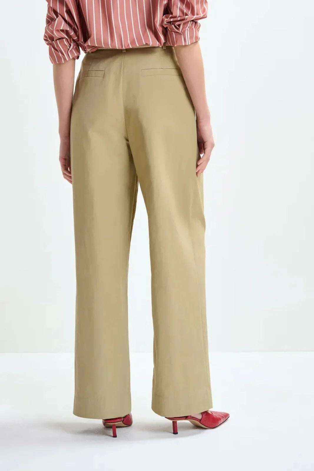 Pantaloni Donna Essentiel Antwerp - Wide Leg Pants - Beige