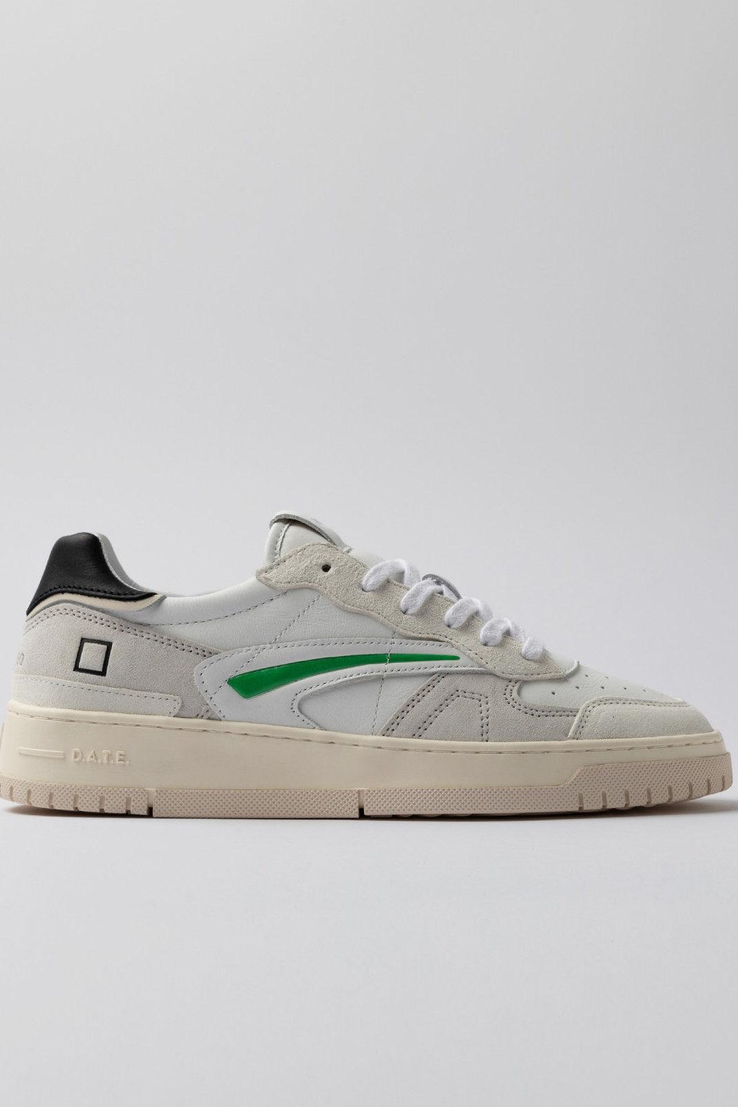 Sneaker Uomo D.A.T.E. - Torneo Pure Soft White-Black - Nero