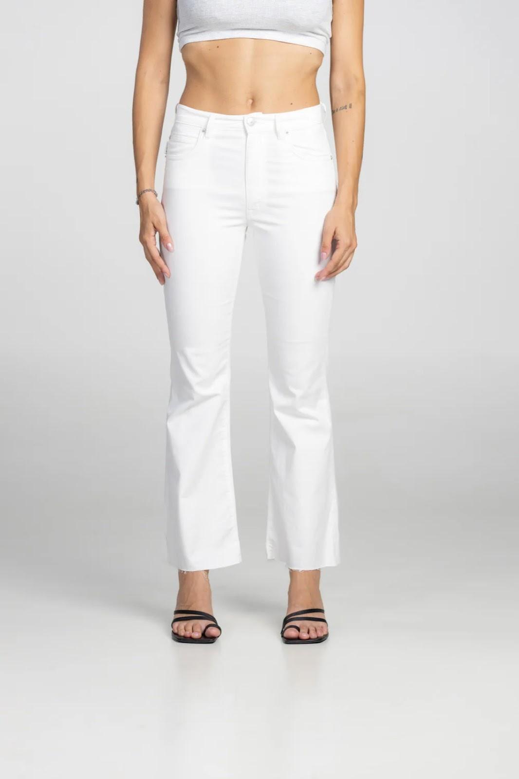 Jeans Donna (+) People - Ingrid - Bianco