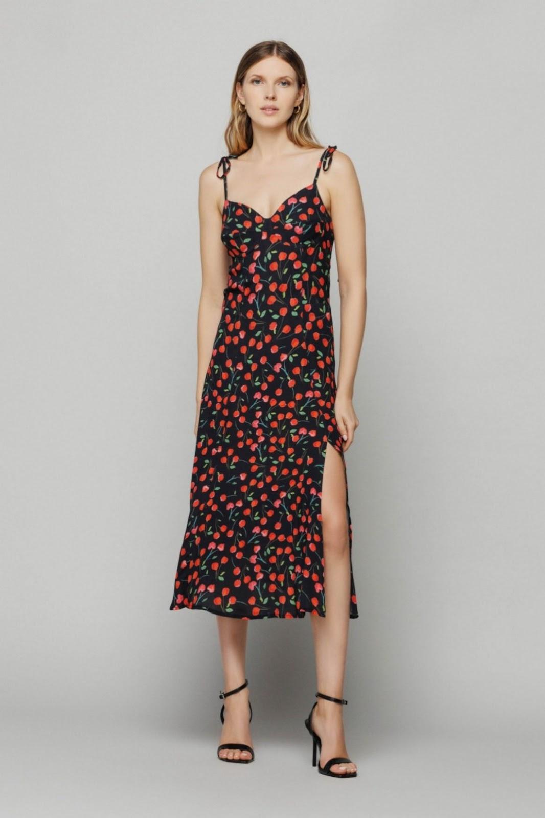 Vestiti casual Donna Mar de Margaritas - Abito Midi In Crepe - Nero