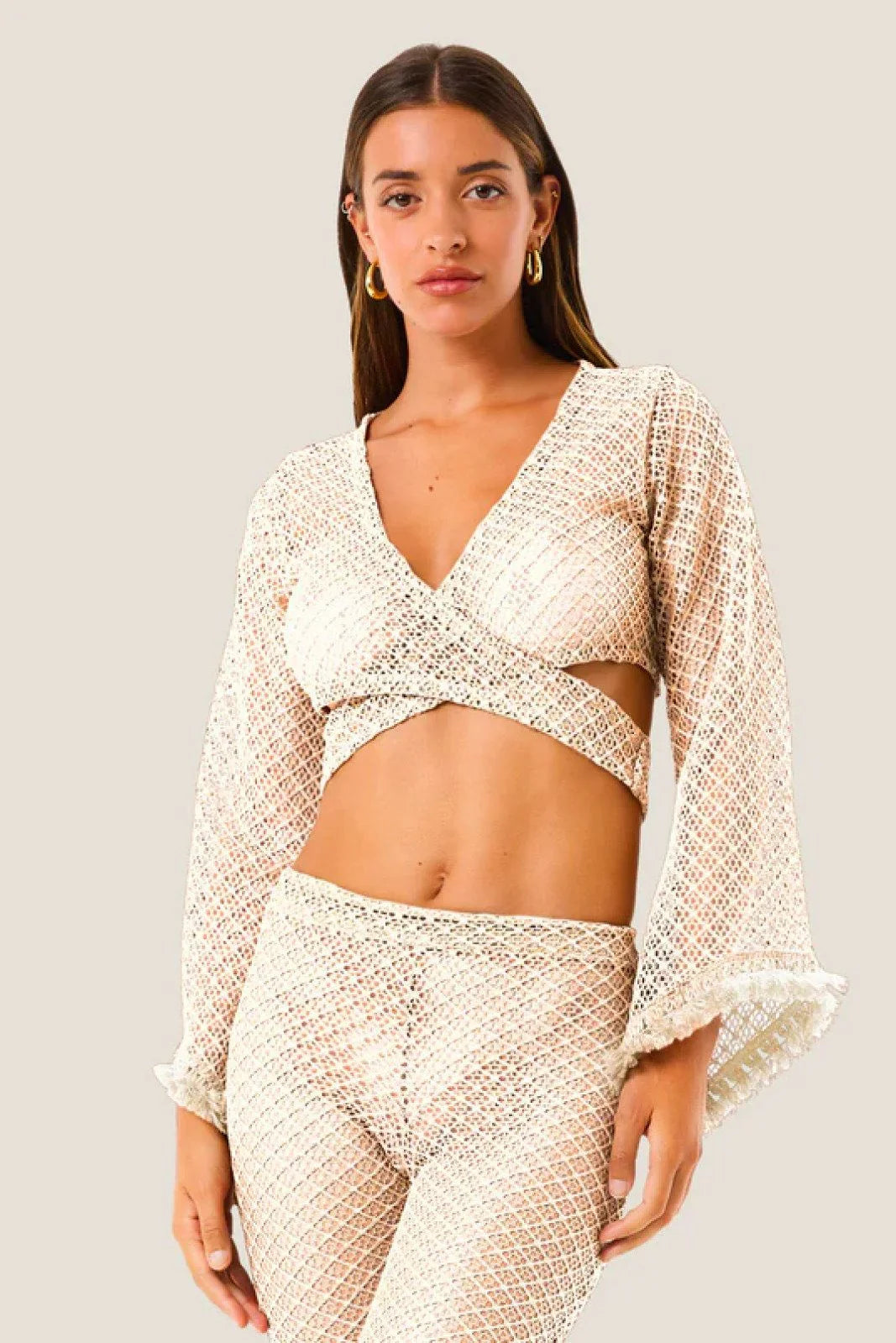 Maglie Donna 4Giveness - Maglia Natural Mesh - Beige