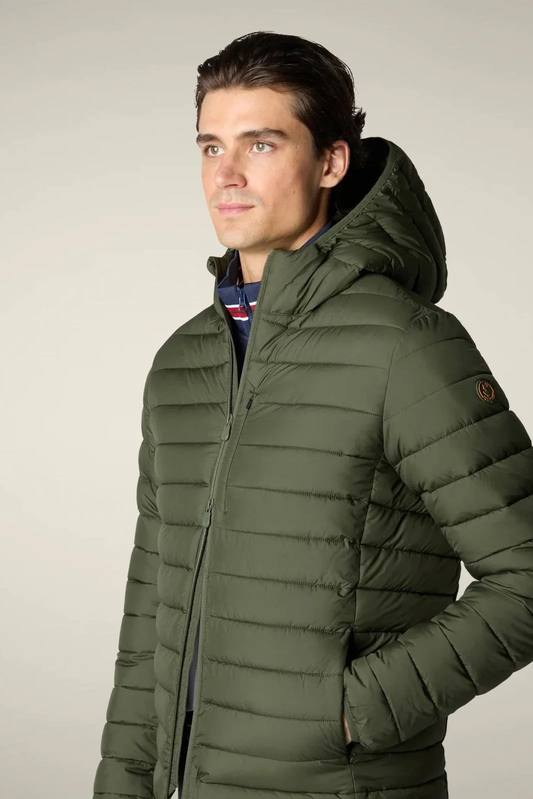 Piumini Uomo Save The Duck - Giubbotto Cappuccio - Verde