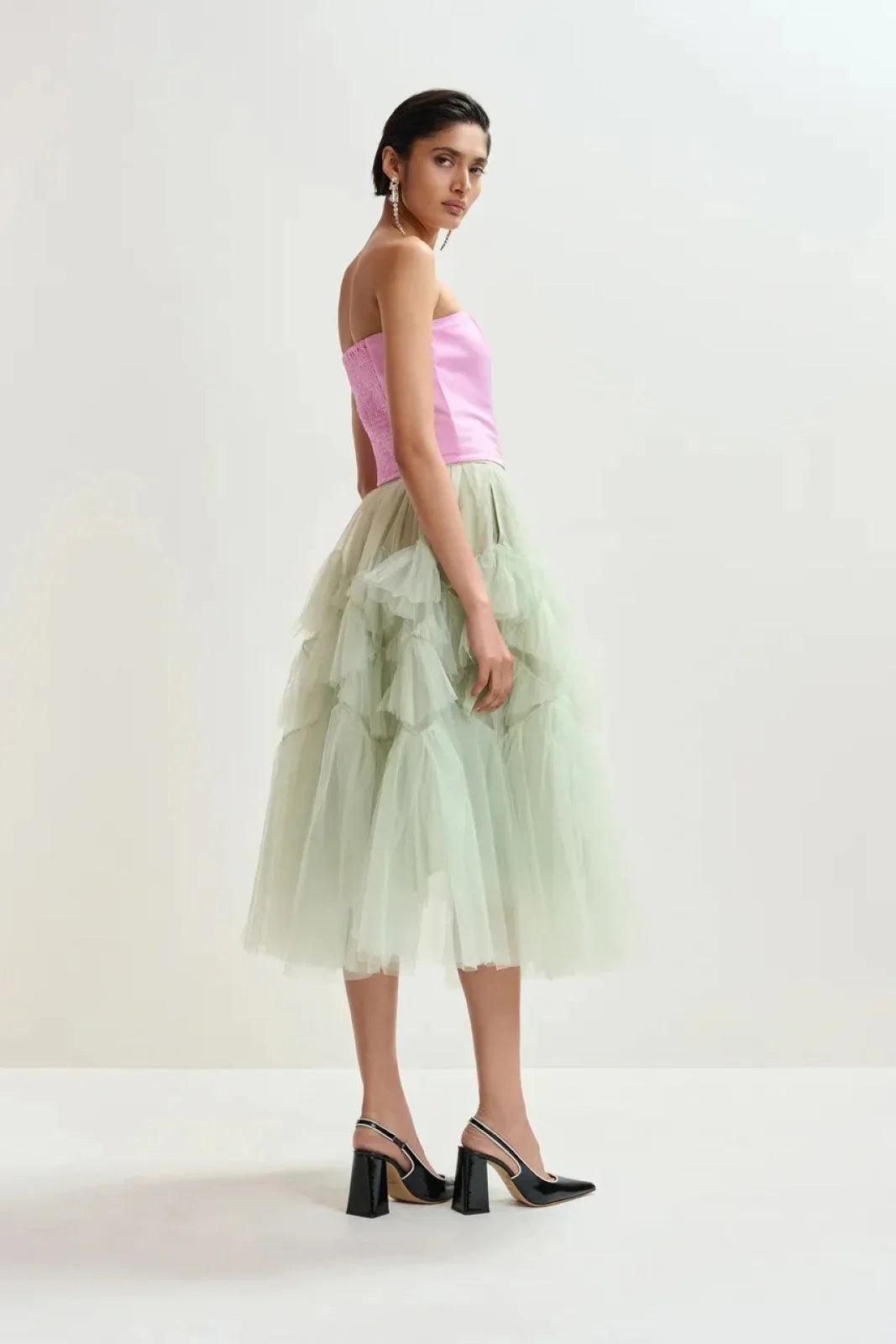 Essentiel Antwerp Women's Casual Skirts - Tulle Skirt - Mint