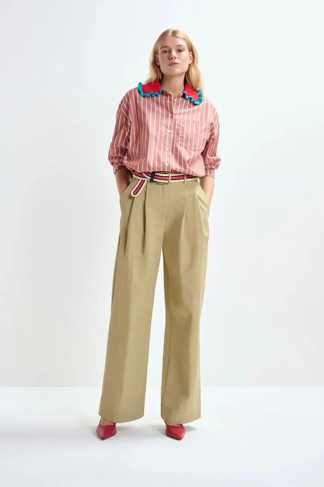 Pantaloni Donna Essentiel Antwerp - Wide Leg Pants - Beige