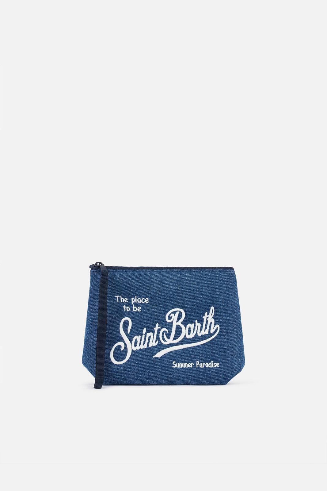 Pochette Uomo Mc2 Saint Barth - Aline Denim Emb - Blu