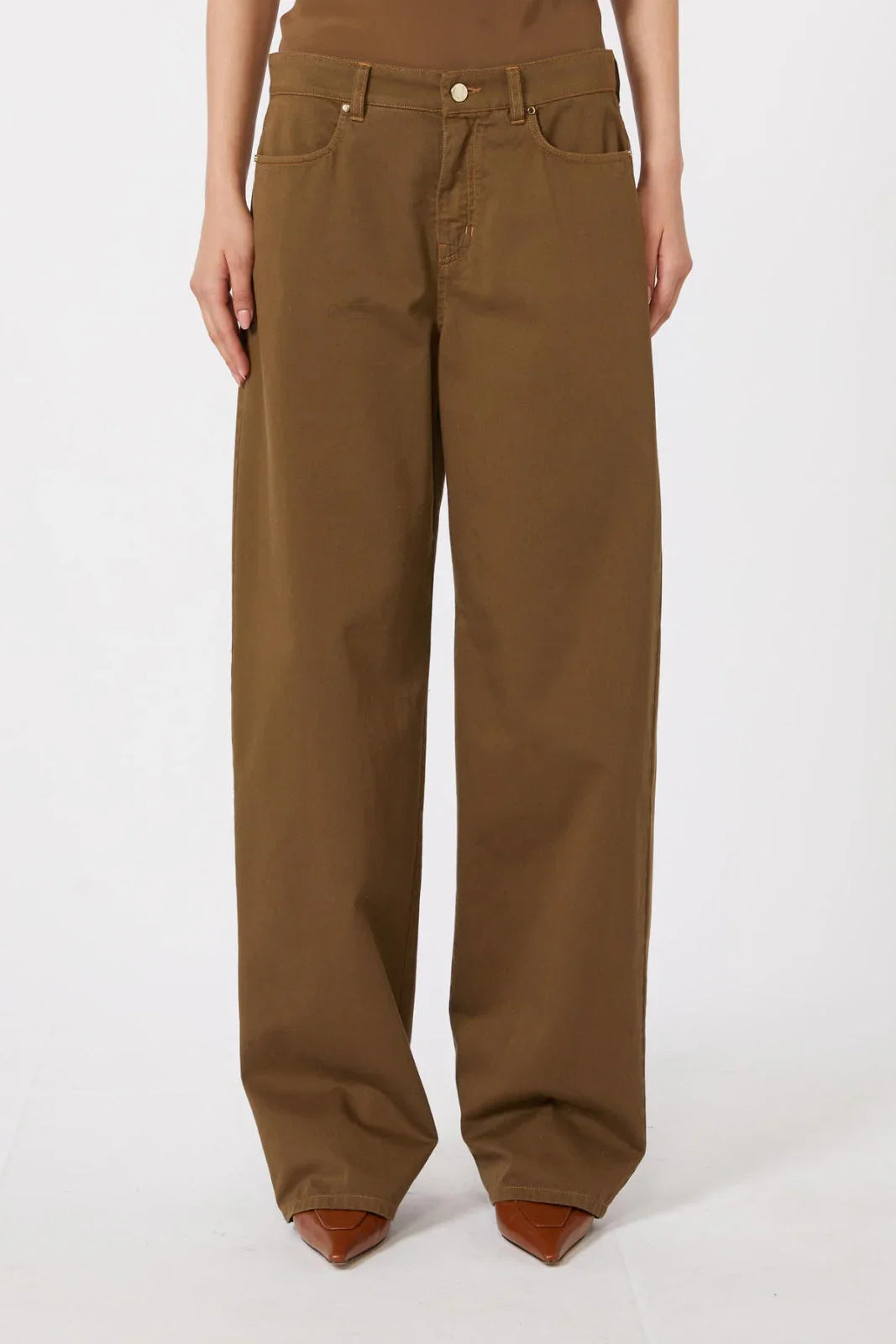 Pantaloni Donna Max Mara Studio - Mstfatuo - Marrone