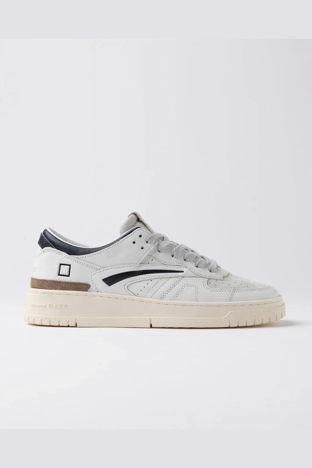 Sneaker Uomo D.A.T.E. - Torneo Colored White-Blue - Bianco