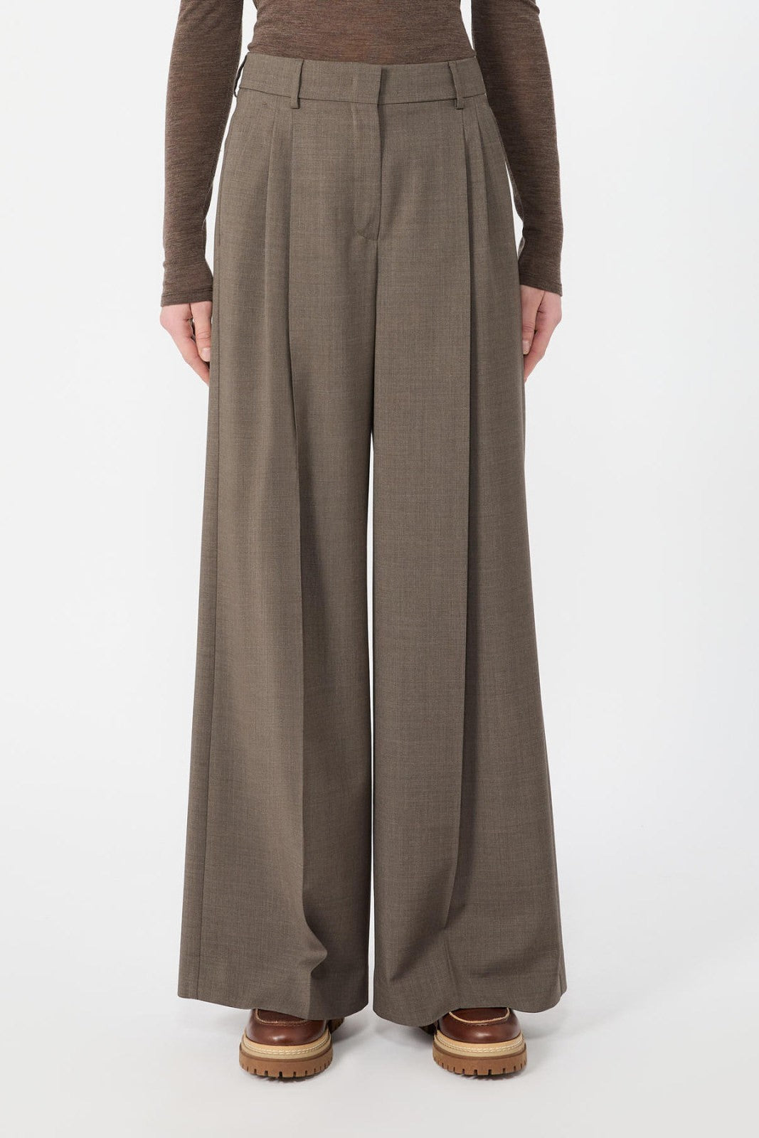 Women's Weekend Trousers - Wkdadelfi - Brown