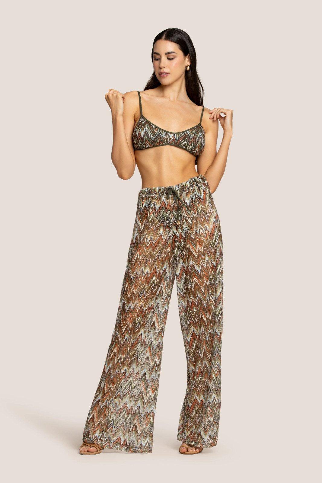 Pantaloni Donna 4Giveness - Pantalone Geometrical - Multicolore