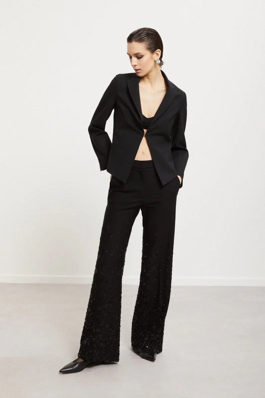 Pantaloni Donna ottod'Ame - Pantalone - Nero